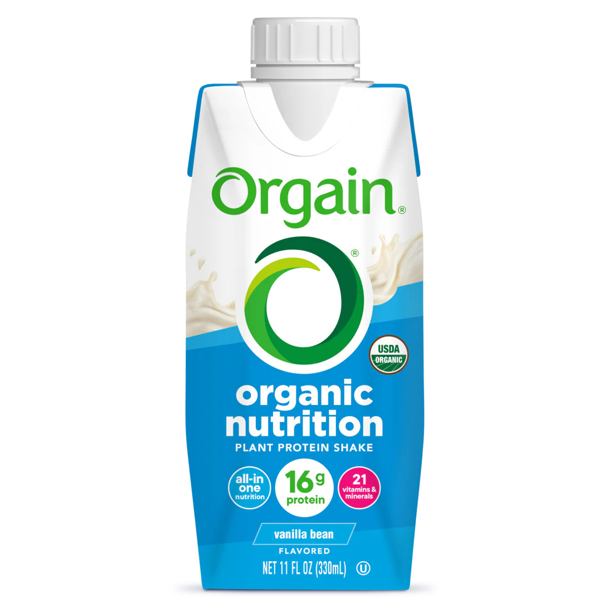 Vanilla Bean Plant-Based Protein Nutrition Shake | Orgain | Orgain