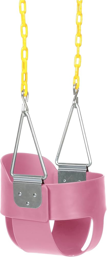 Eastern Jungle Gym Heavy-Duty High Back Full Bucket Toddler Swing Seat | Coated Swing Chains Full... | Amazon (US)