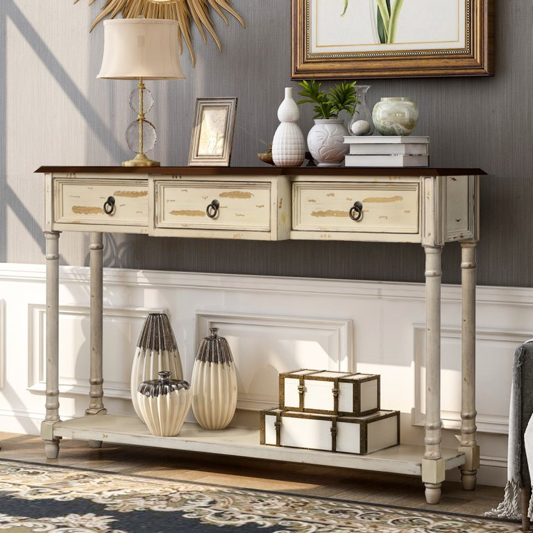 Hassch Console Table Sofa Table With Drawers Luxurious And Exquisite Design For Entryway With Pro... | Walmart (US)