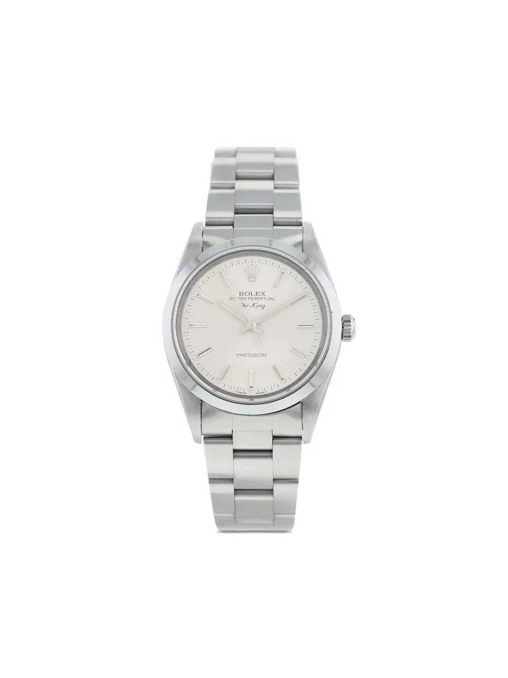 Rolex 1997 pre-owned Air King 34mm - Silver | Farfetch Global