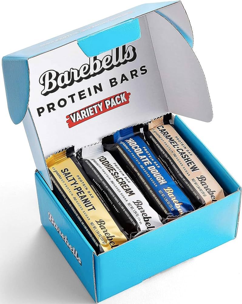 Barebells Protein Bars Variety Pack - 12 Count, 1.9oz Bars - Protein Snacks with 20g of High Prot... | Amazon (US)