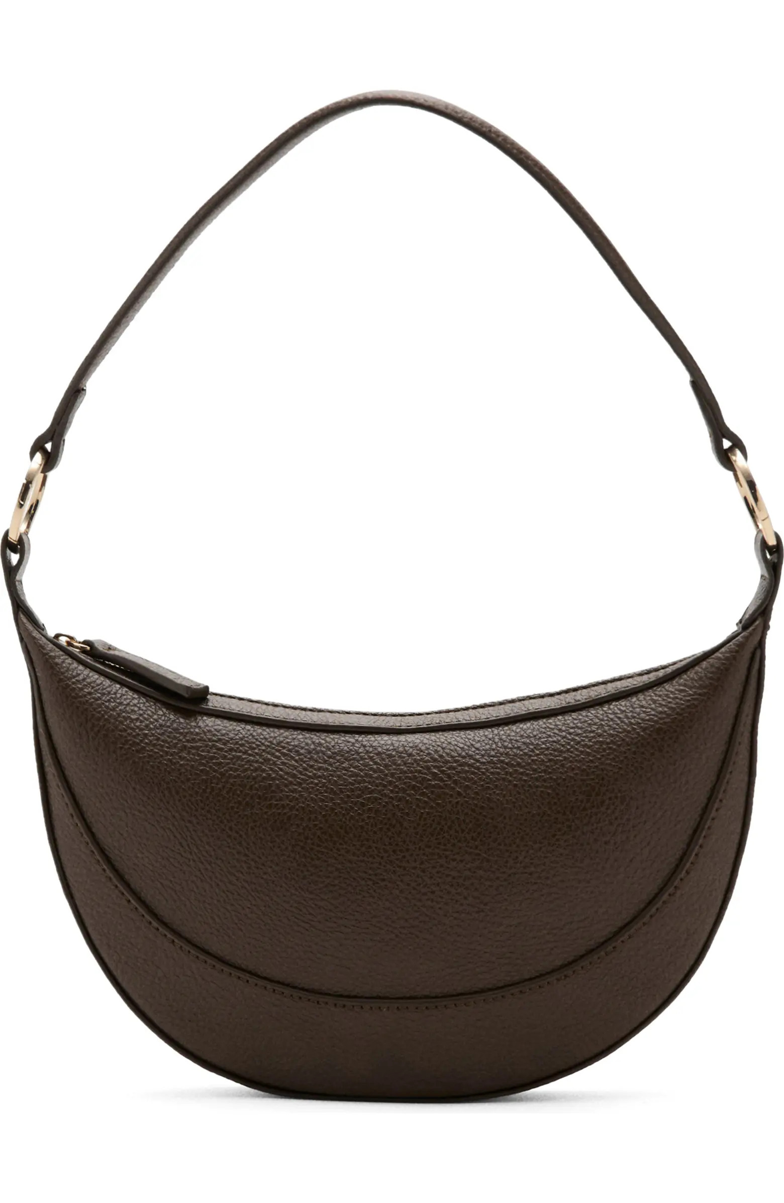 MANGO Oval Faux Leather Shoulder Bag | Nordstrom | Nordstrom