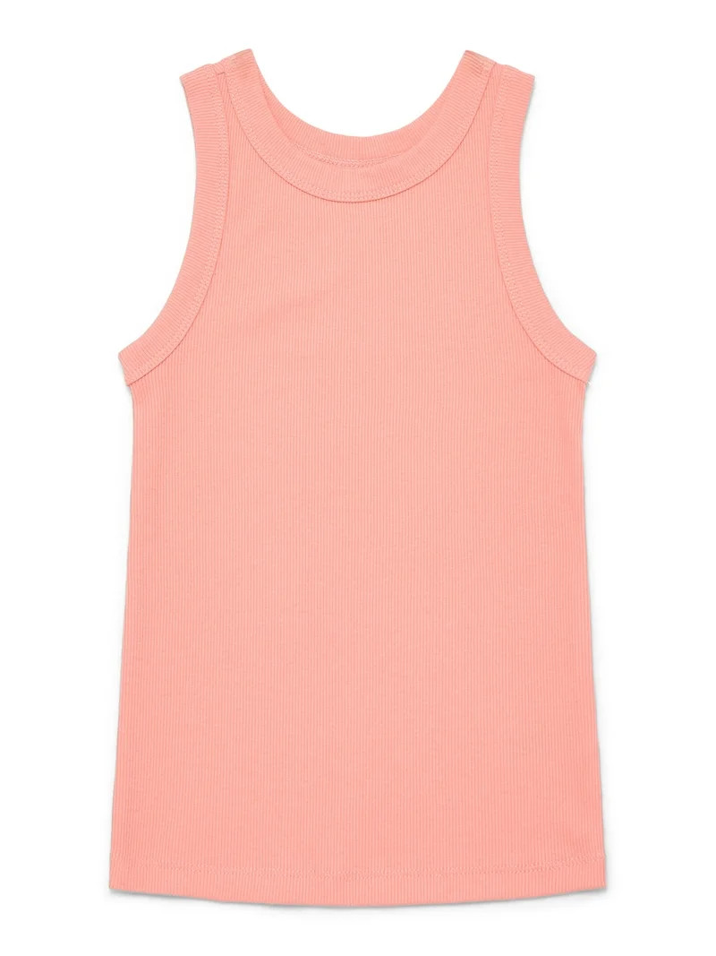 Wonder Nation Girls Kid Tough Ribbed Tank Top, Sizes 4-18 & Plus | Walmart (US)