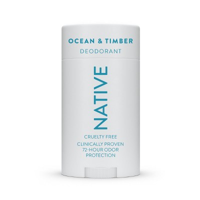 Native Men's Solid Deodorant - Ocean & Timber - 3.1oz: Aluminum-Free, Vegan, Underarm Usage | Target