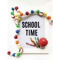 School Time Felt Ball Garland, Bunting, Banner | Etsy (US)