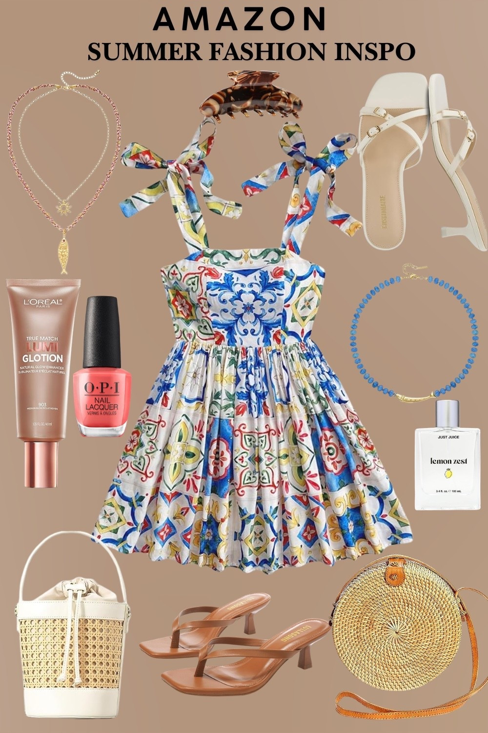 Summer Fashion Inspo and it’s all from AMAZON!! 💙🤩☀️🌻




#amazon fashion inspo
#amazon finds 
#amazon outfit 
#amazon style 
#affordable fashion
#amazon accessories
#amazon sunglasses
#amazon handbag
#amazon jewelry 
#amazon heels
#amazon sandals 
#the look for less
#designer look alike 
#designer look for less 
#wedding Guest outfit
#graduation guest outfit 
#graduation party outfit 
#straw handbag
#bucket bag
#round woven bag
#rattan handbag
#shoulder bag
#neutral accessories 
#small tote handbag
#gold jewelry 
#beaded jewelry 
#beaded choker 
#double layered necklace 
#fish pendant necklace 
#heeled sandals 
#brown heels 
#kitten heels  
#white kitten heels 
#strappy heels 
#nude heels 
#just juice perfume 
#printed dress
#summer dress
#boho mini dress 
#tie shoulder cami dress 
#flare hem dress 
#claw clip
#opi polish
#bright orange polish 
#summer nail polish
#lumi bronzing drops 
#summer fragrance
#date night style
#date night outfit
#vacation outfit
#vacation style
#vacation fashion 
#brunch outfit
#wine tasting outfit
#girls day outfit
#happy hour outfit 
#destination wedding guest outfit 
#bridal lunch 
#baby shower outfit 
#fashion collage
#fashion layout
#outfit layout 
#outfit collage 
#trending Amazon fashion 
#how to look hot over 40
#head to toe Amazon 
#all amazon fashion 
#summer fashion
#summer outfit
#summer style 
#ootd

#LTKootd #LTKSeasonal #LTKOver40