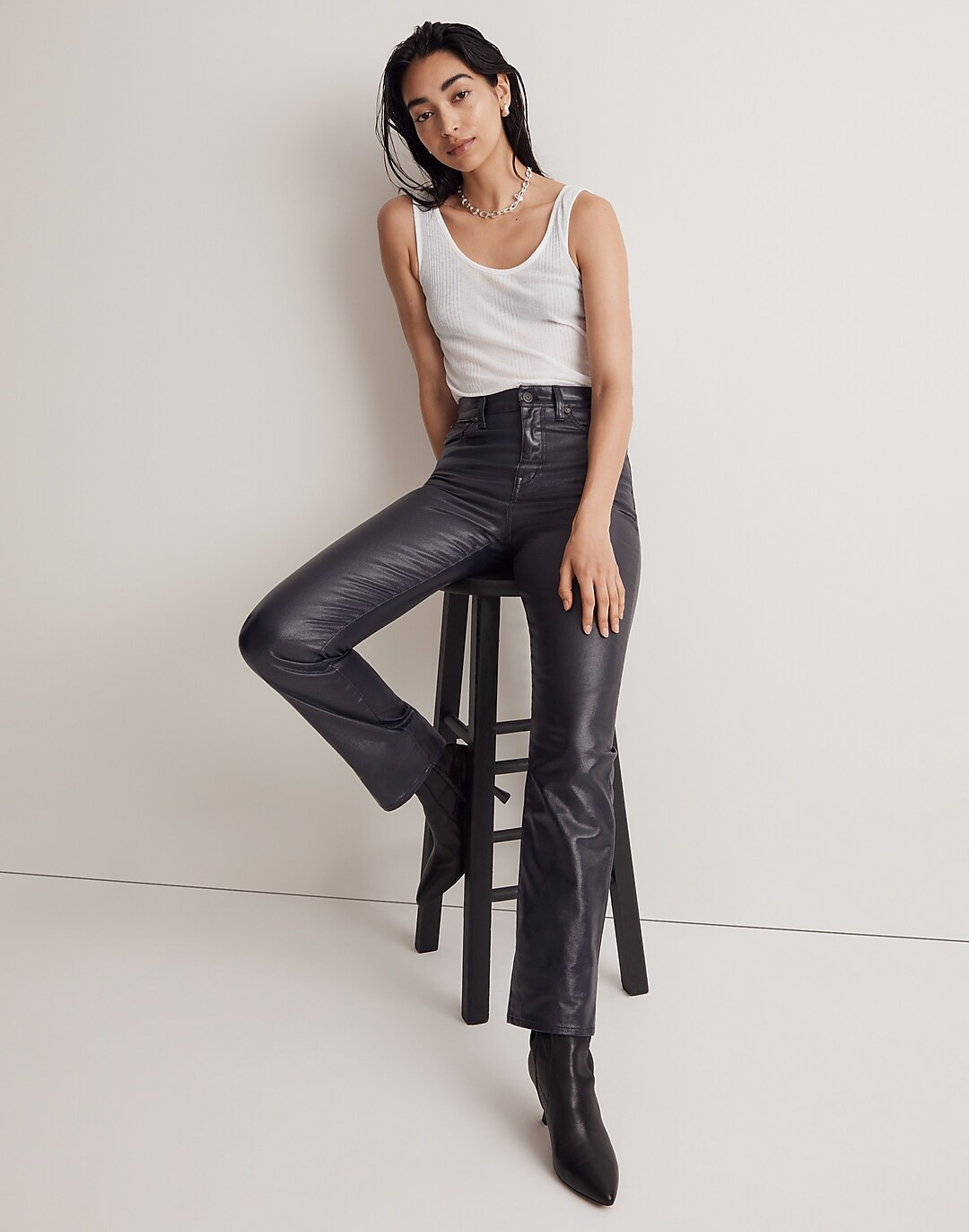 The '90s Straight Jean in Midnight Blue Foil | Madewell