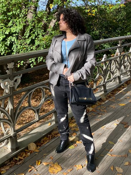 Fall days in Central Park are perfect for walking and exploring, and a moto jacket is a great choice for those warm yet windy days.

#LTKstyletip #LTKSeasonal #LTKtravel