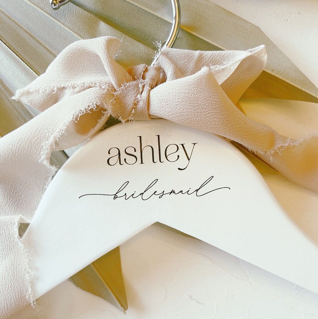ENGRAVED Custom Bridesmaid Hanger. Dress hanger gift for Bridal Party. Groomsman Hanger. Personal... | Etsy (US)