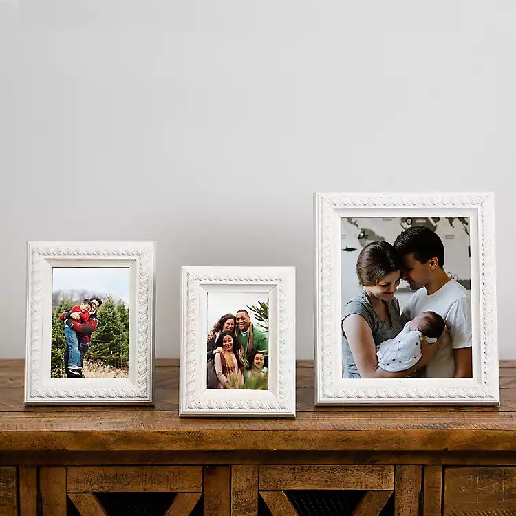 Cream Beaded Heritage Picture Frames, Set of 3 | Kirkland's Home