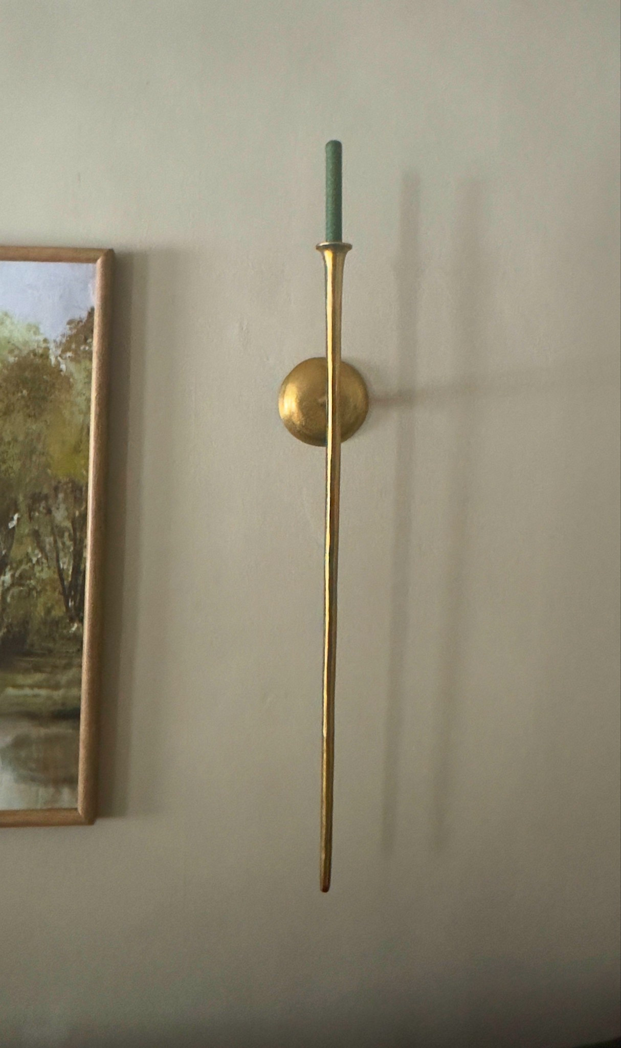 A timeless wall sconce that adds quiet elegance and depth to any space. The slim brass profile and soft candle detail bring warmth and character without overpowering the room. Perfect for creating that layered, lived-in look I love. #zgallerie #homedecor 

#LTKHome