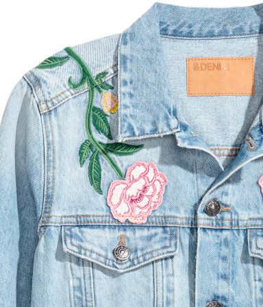 H&M Embroidered Denim Jacket $49.99 | H&M (US)