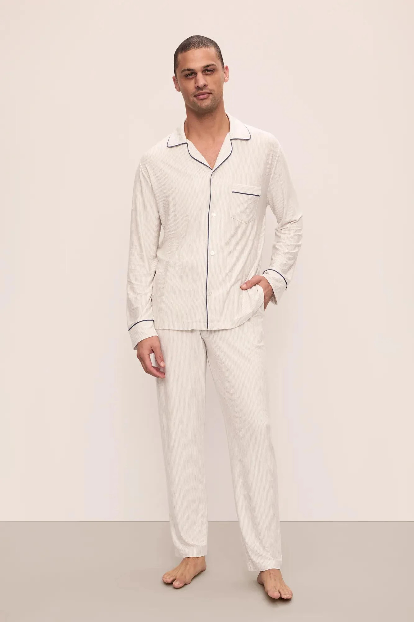 William Printed TENCEL™ Modal Long PJ Set | Eberjey