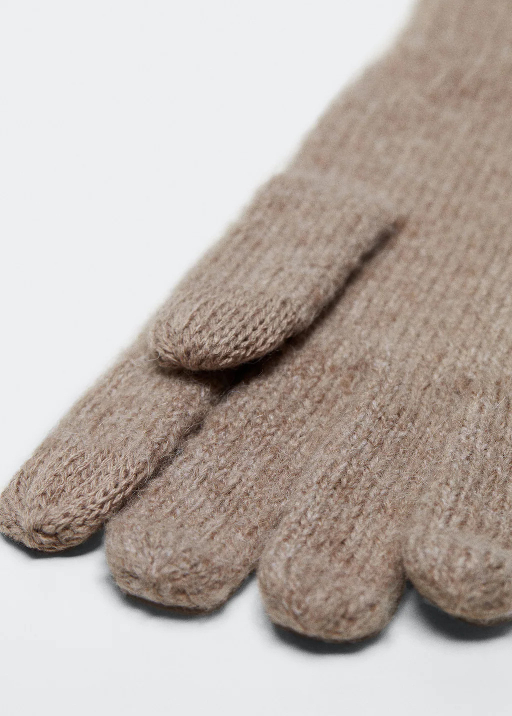 Gants maille côtelée -  Femme | Mango France | MANGO (FR)