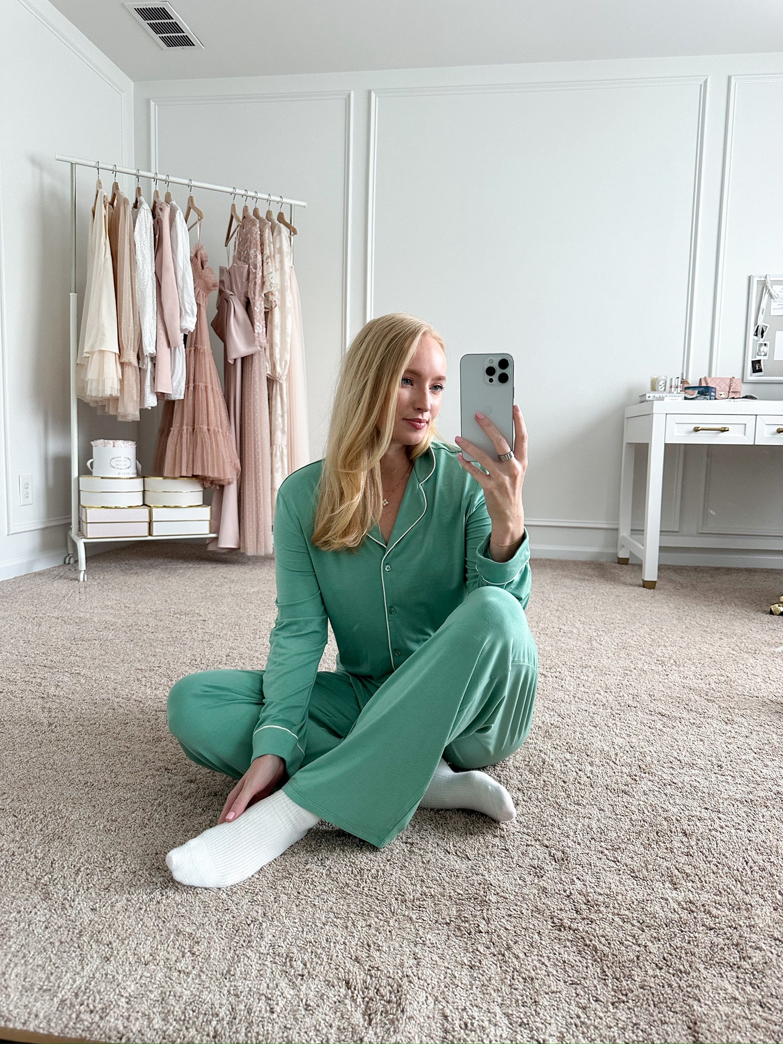 I have this Nordstrom Anniversary sale pajama set in several colors! It’s so soft and comfy. Wearing size small. Sale is ending soon! Don’t miss out! Loungewear // basics // NSale 

#LTKSeasonal #LTKStyleTip #LTKxNSale