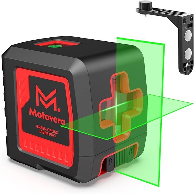Motovera Laser Level, 100 feet Self Leveling Laser Level, Green Cross Line Self leveling, 4 Brigh... | Amazon (US)