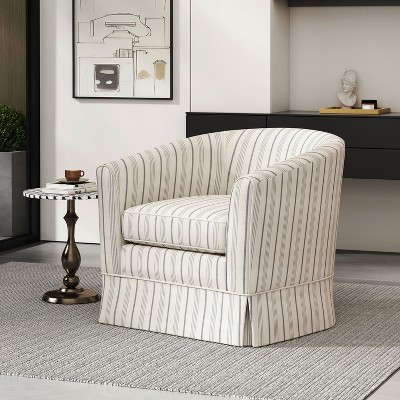 PAGED Swivel Accent Chair with Barrel Design Comfy Living Room Chairs with Armrest for Living Room, Reading Room, Beige | Target