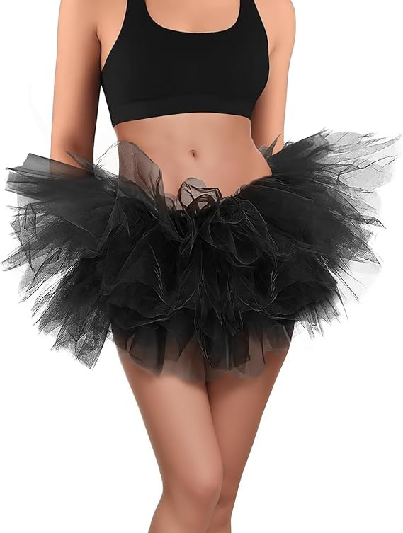 Tutus for Women Adult Tutu Tulle Skirts Costumes for Women 5 Layered Womens Tutu Skirts for Girls... | Amazon (US)