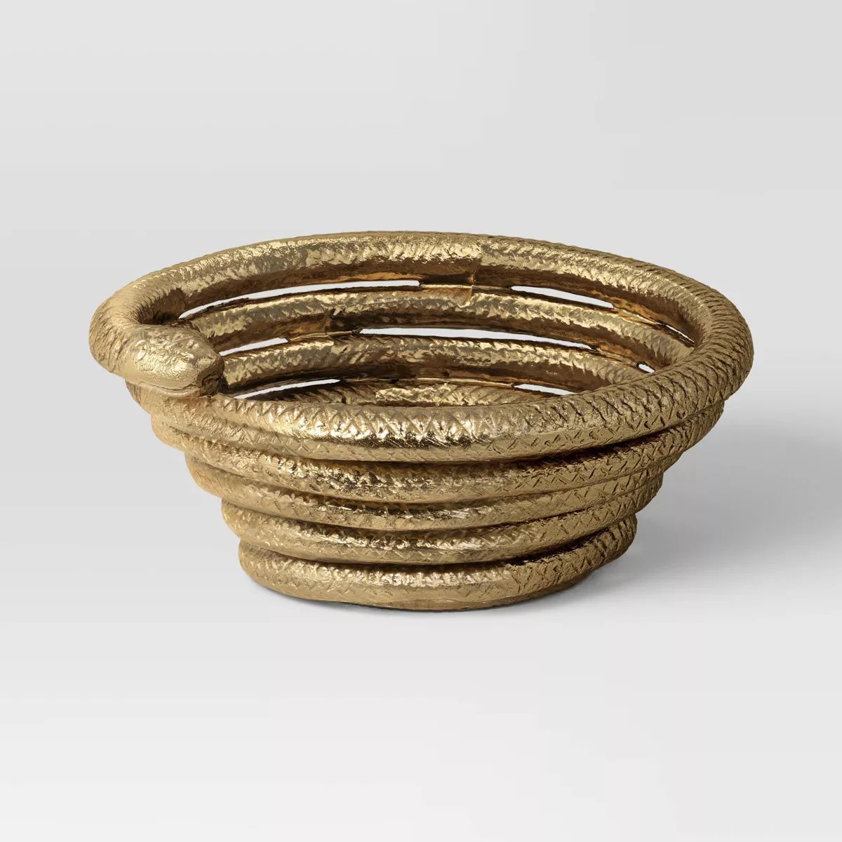 7.37"x3.5" Snake Decorative Bowl Gold - Threshold™ | Target