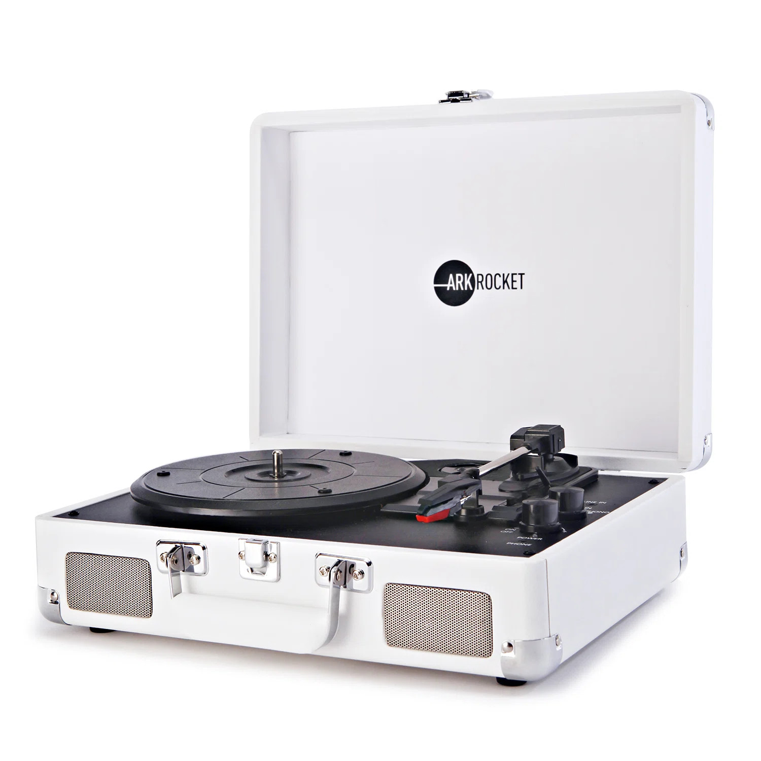 Arkrocket Audio Arkrocket Curiosity Bluetooth Turntable Retro Suitcase 3-Speed Record Player with... | Wayfair North America
