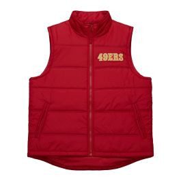 In The Clutch Puffer Vest Vintage Logo San Francisco 49ers | Mitchell & Ness