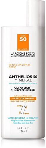 La Roche-Posay Anthelios Mineral Ultra-Light Fluid Broad Spectrum SPF 50, Face Sunscreen with Zin... | Amazon (US)