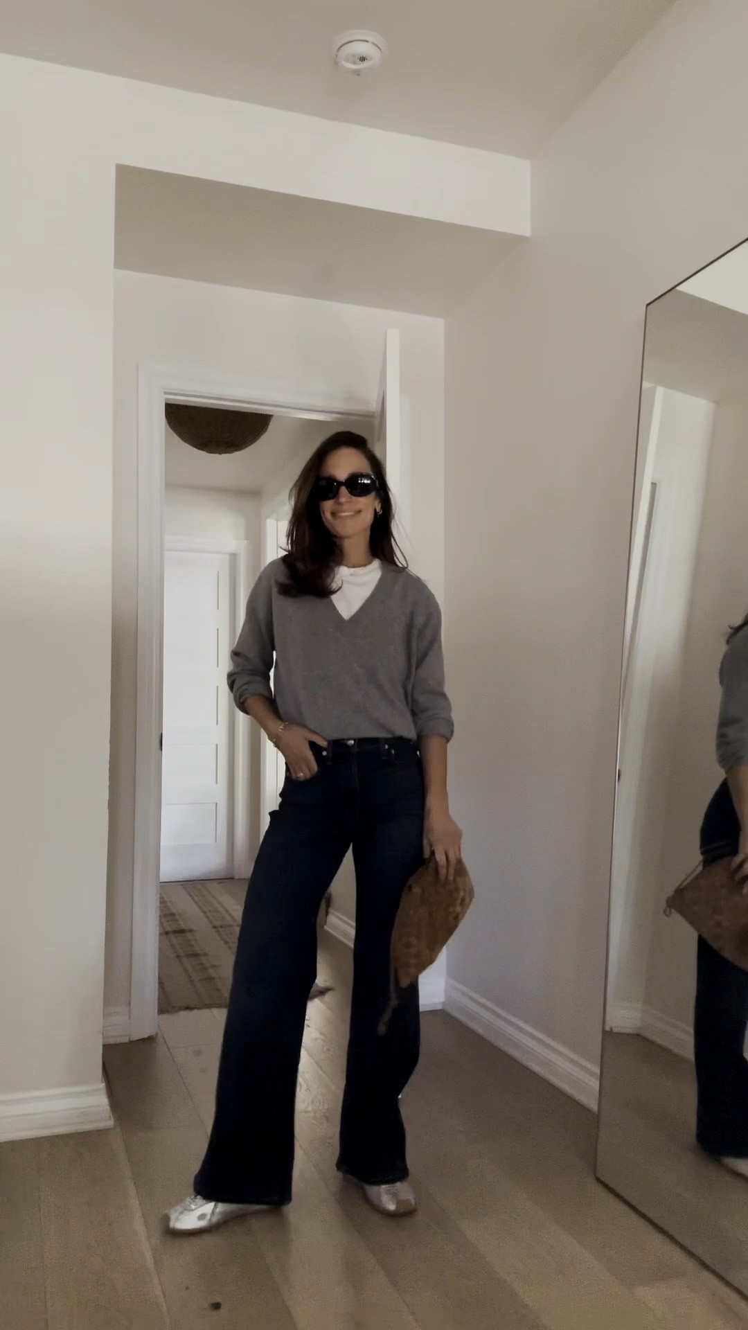 Full length wide leg jeans are 25% off during the insider sale (just sign up for an account) 
They have slight stretch and a zip fly

#LTKOver40