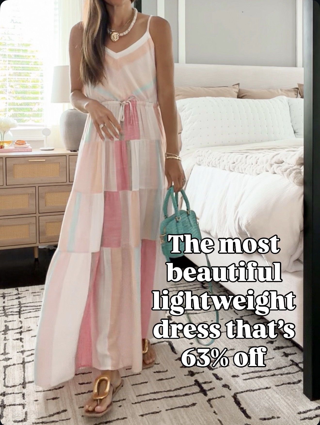 This dress looks like a vacation. 🌴 Lightweight, flattering, and now majorly marked down. Wearing size xs

#LTKootd #LTKSaleAlert #LTKSeasonal
