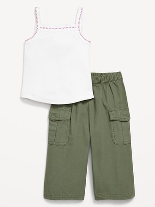 Ribbed Cami Tank and Cargo Pants Set for Baby | Old Navy (US)