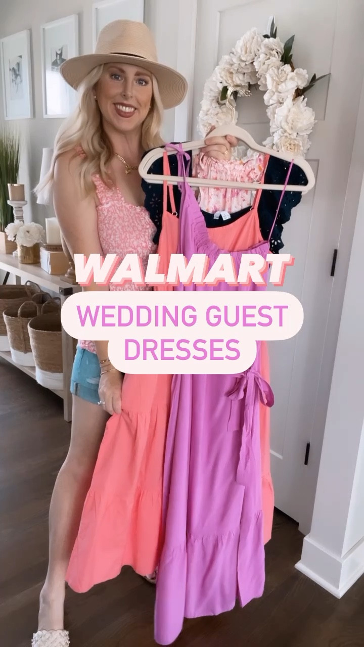 Wedding guest dress, Walmart outfit, Walmart dress, time and tru, midi dress, maxi dress, outfit try on, video try on

#LTKunder50 #LTKwedding #LTKsalealert