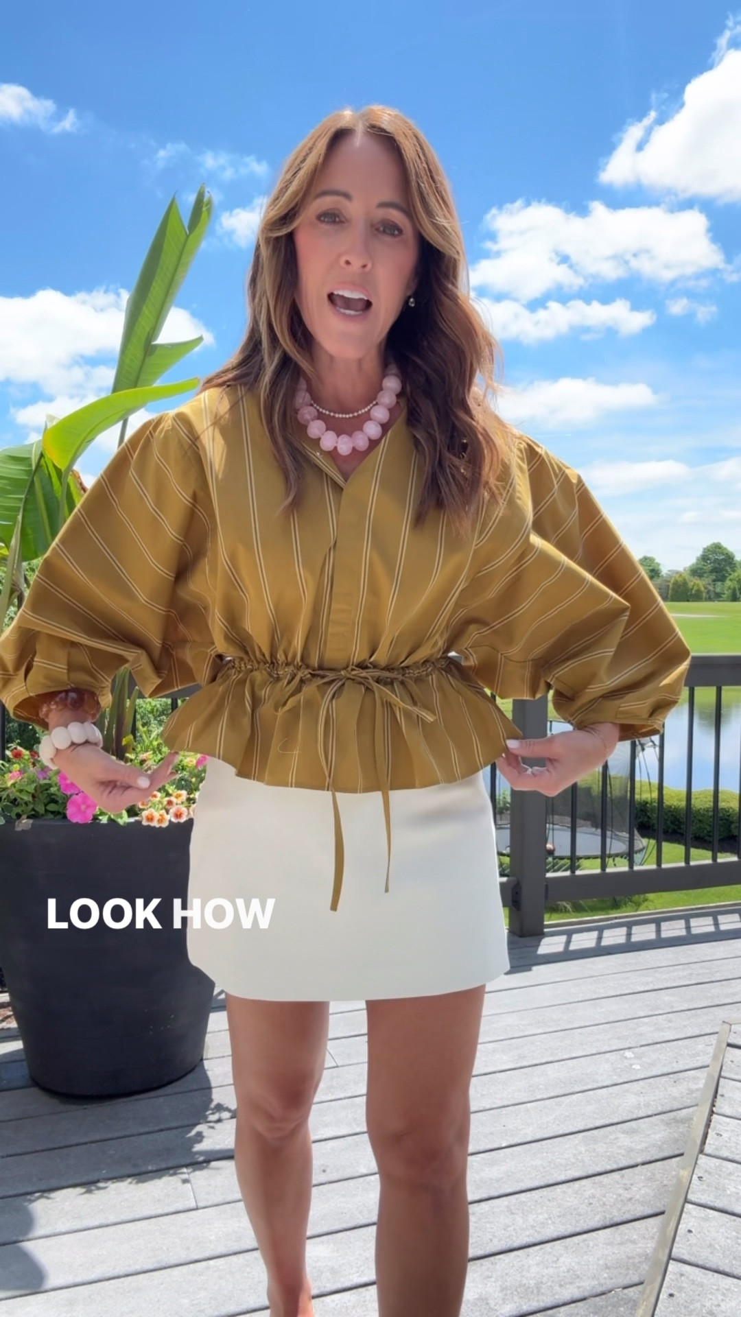 30% off 
Love this color & peplum fit. 
Light poplin material. 
XS 
Size 4 ivory skort

#LTKSeasonal #LTKOver40 #LTKSaleAlert