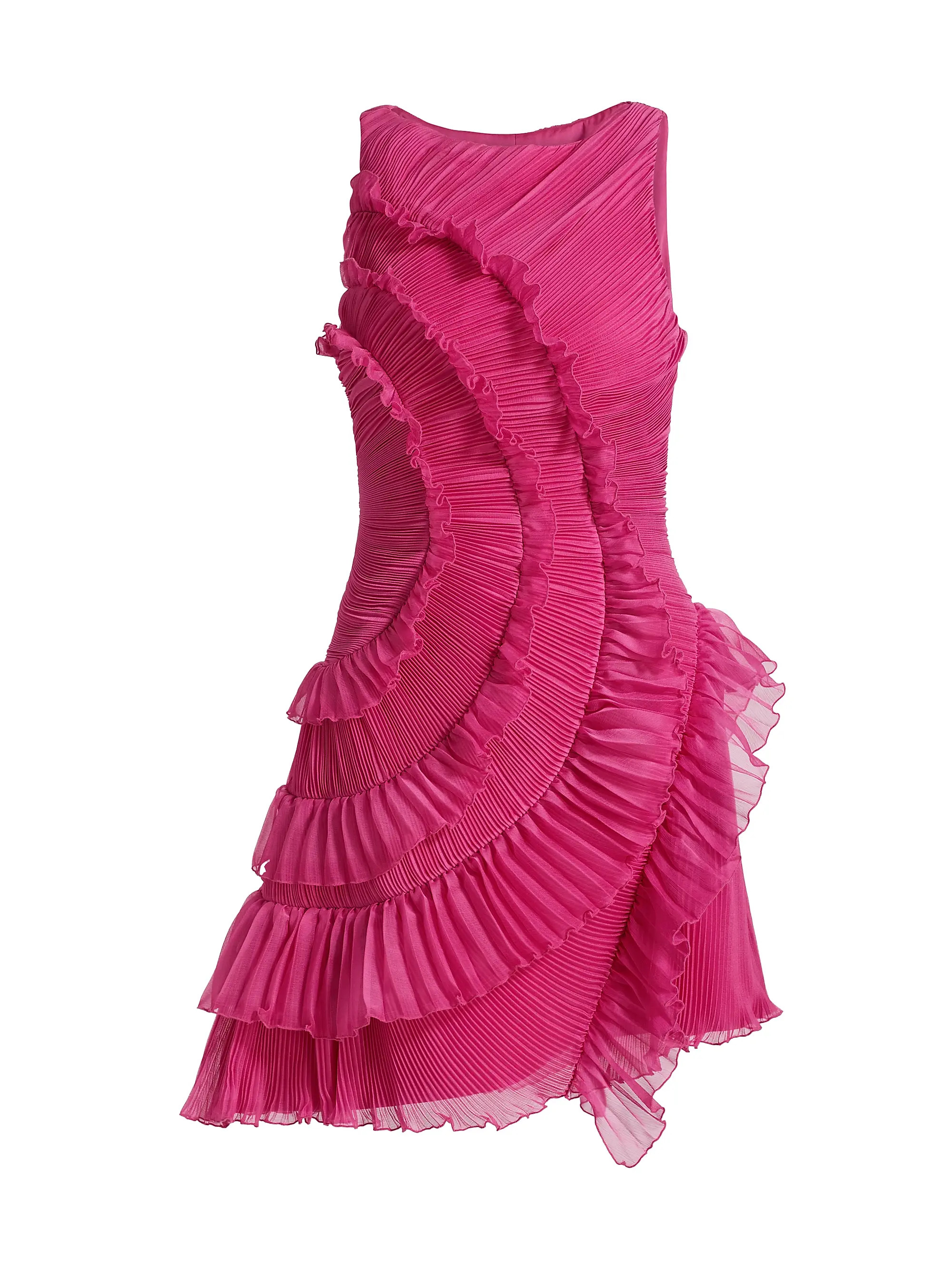 Emilia Cascade Ruffled Minidress | Saks Fifth Avenue