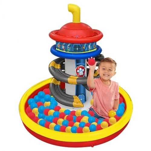 Paw Patrol Lookout Tower BallPit Playland Includes 50 Soft-Flex Balls, Ages 2+ | Walmart (US)