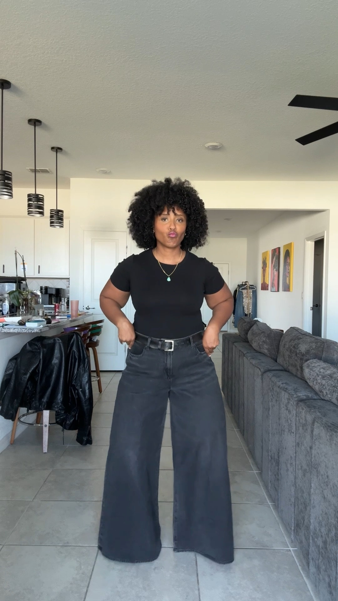 All black outfit  