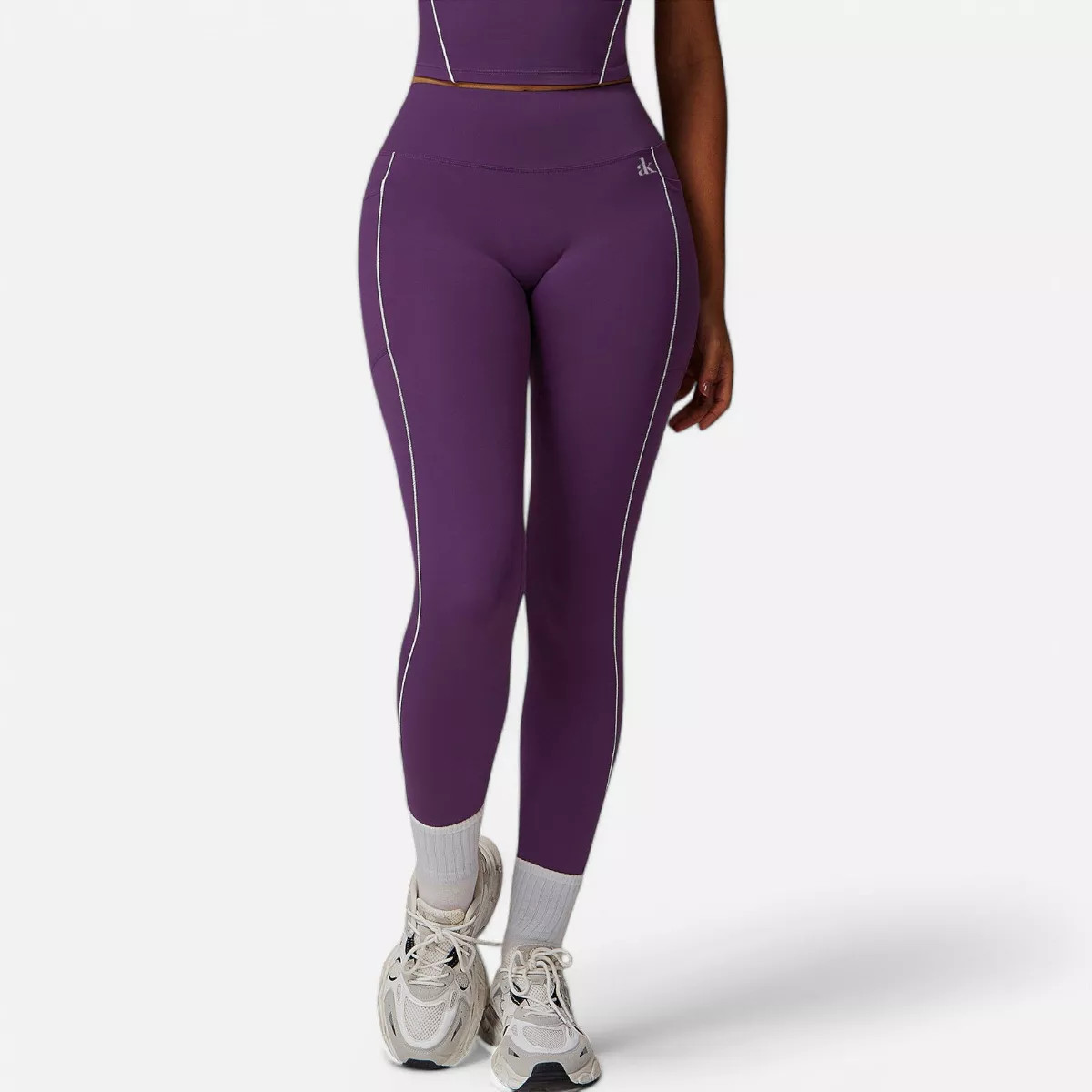 Anna-Kaci Active Women's High Waist Seam Detail Leggings with Contoured Fit and Stretch Fabric | Target