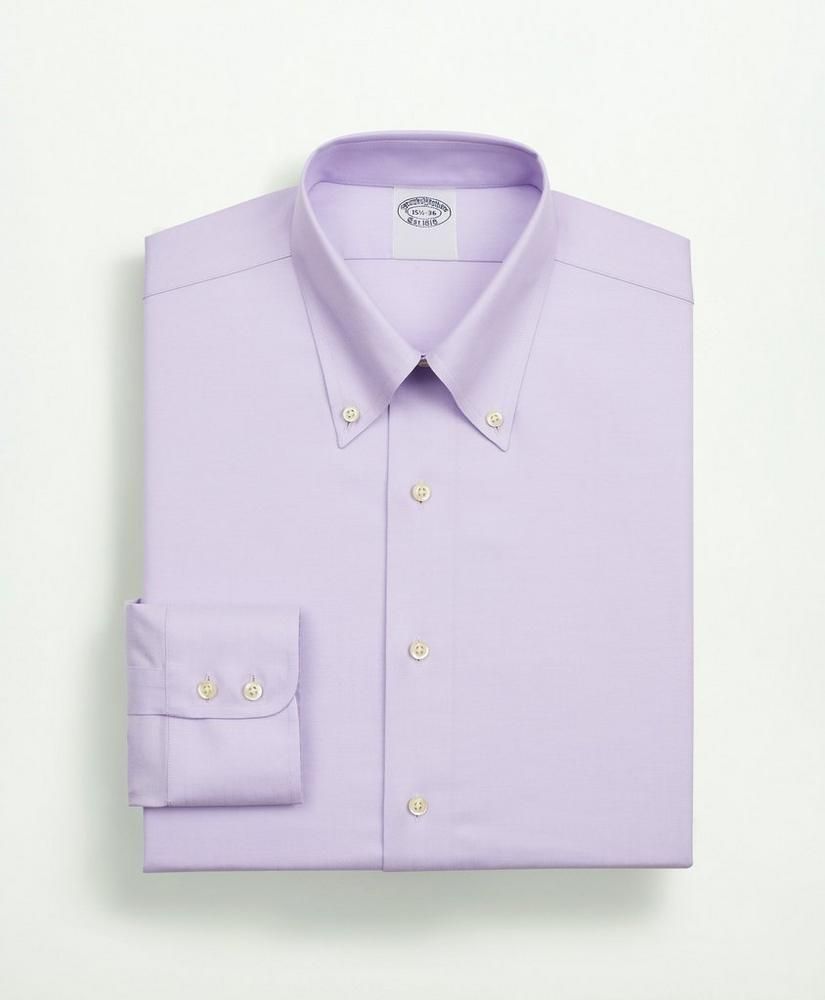 Stretch Supima® Cotton Non-Iron Twill Button-Down Collar Dress Shirt | Brooks Brothers