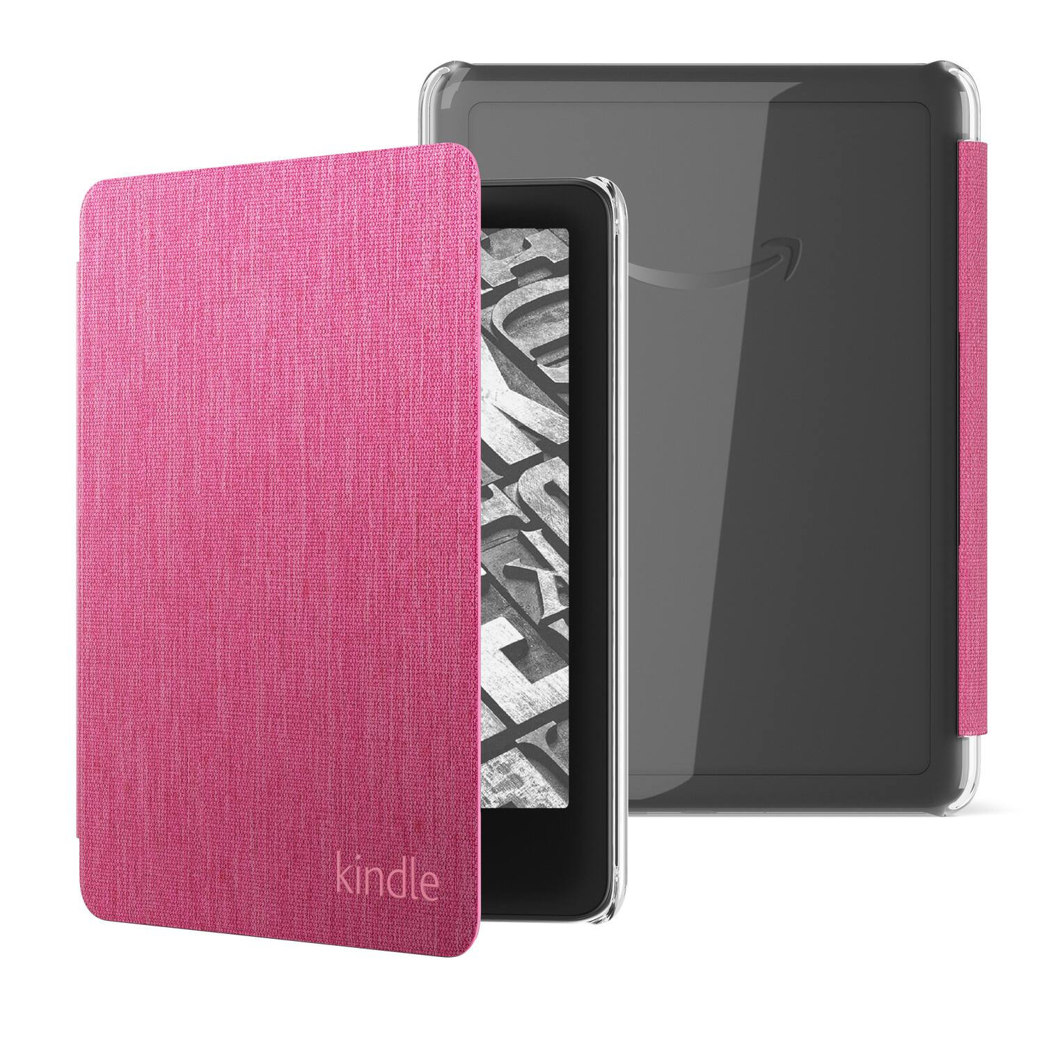 Amazon - Fabric Case with Clear Back for Kindle Paperwhite (2024 Release) and Kindle Colorsoft Signature Edition - Raspberry | Best Buy U.S.