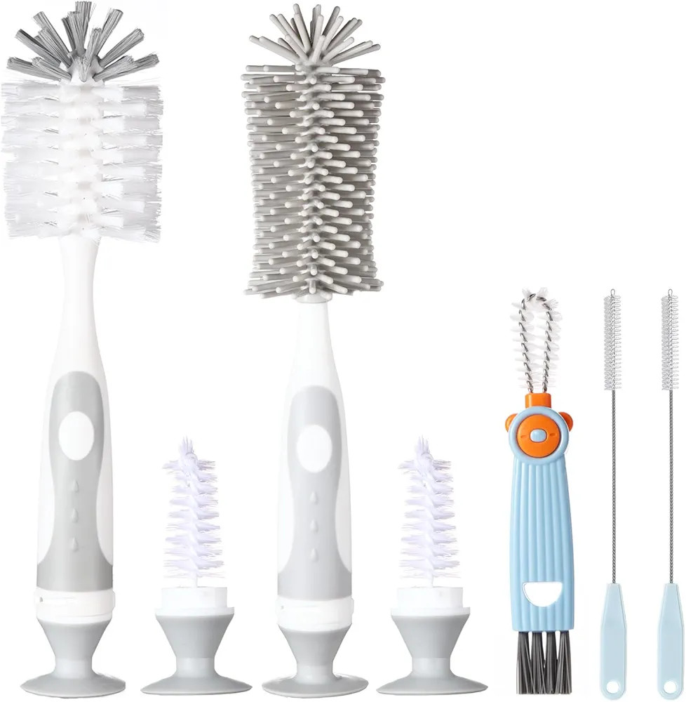 5-in-1 Baby Bottle Brush Set, Bottle Brush Cleaner, Bottle Cleaner Brush Set, Including Nylon and... | Amazon (US)