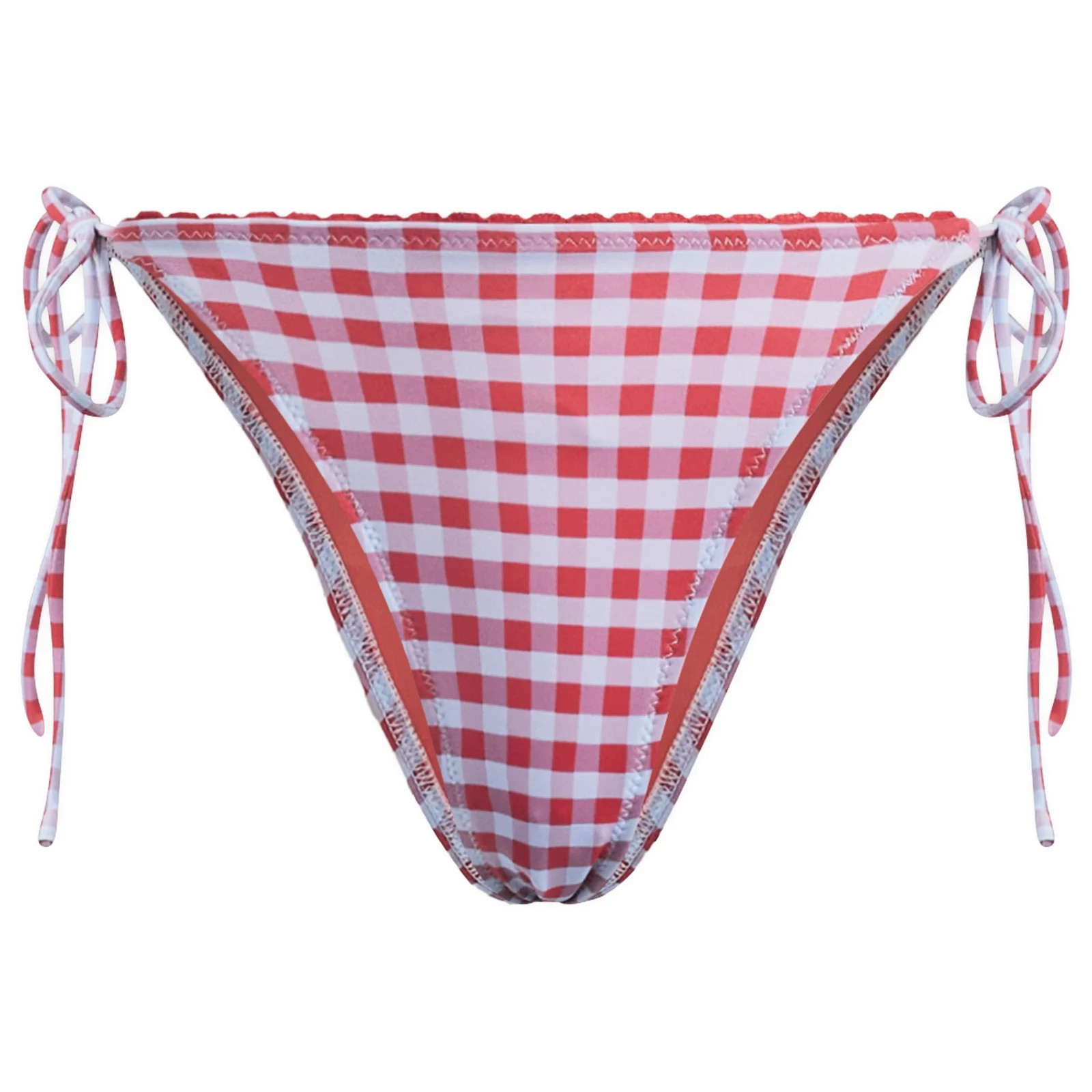 Damson Madder Women's Tie Side Bikini Bottom in Blue/Red, Size UK 12 | END. Clothing