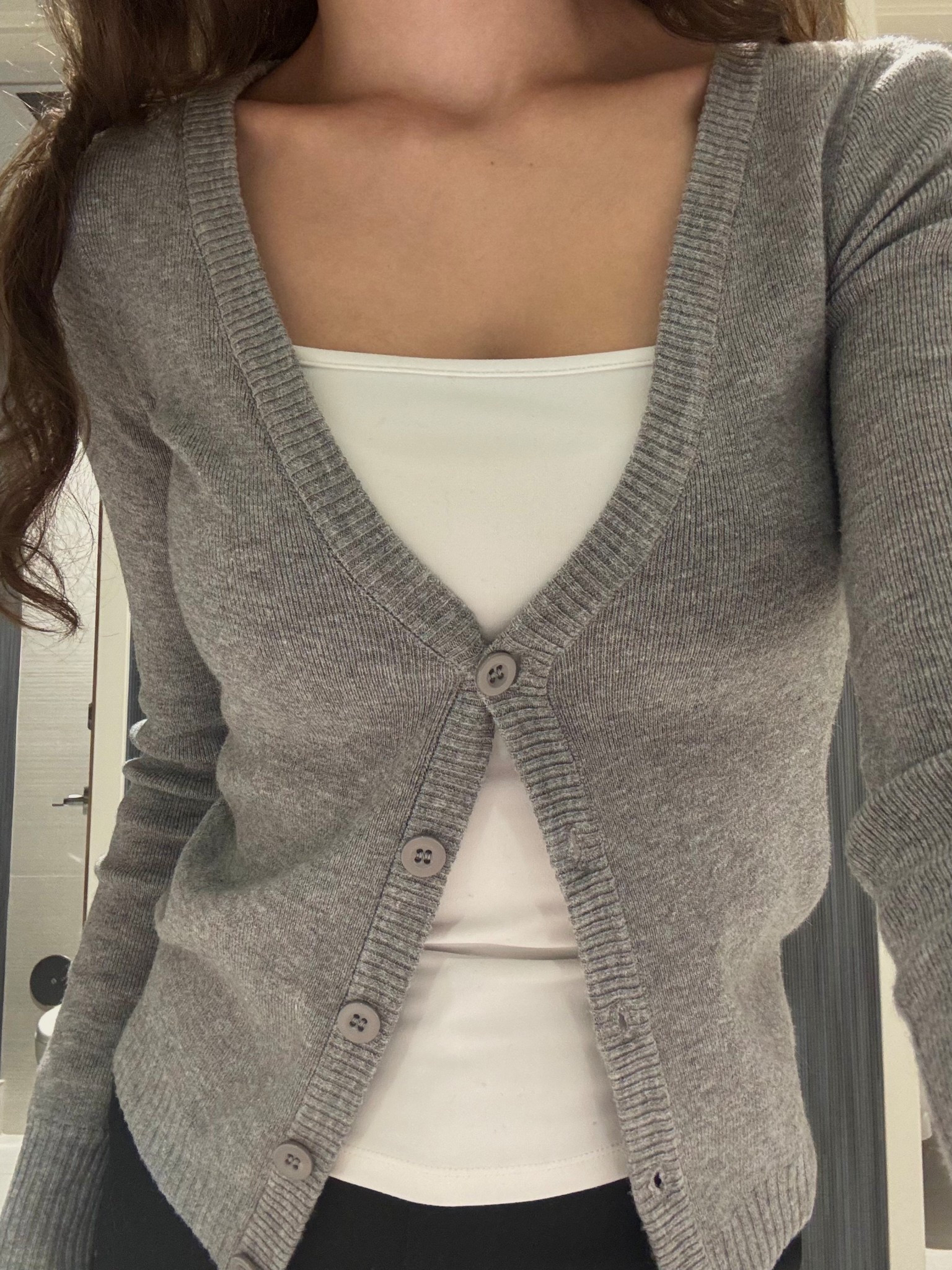 Cardigan fit 🩶

#LTKStyleTip #LTKWorkwear #LTKFindsUnder100