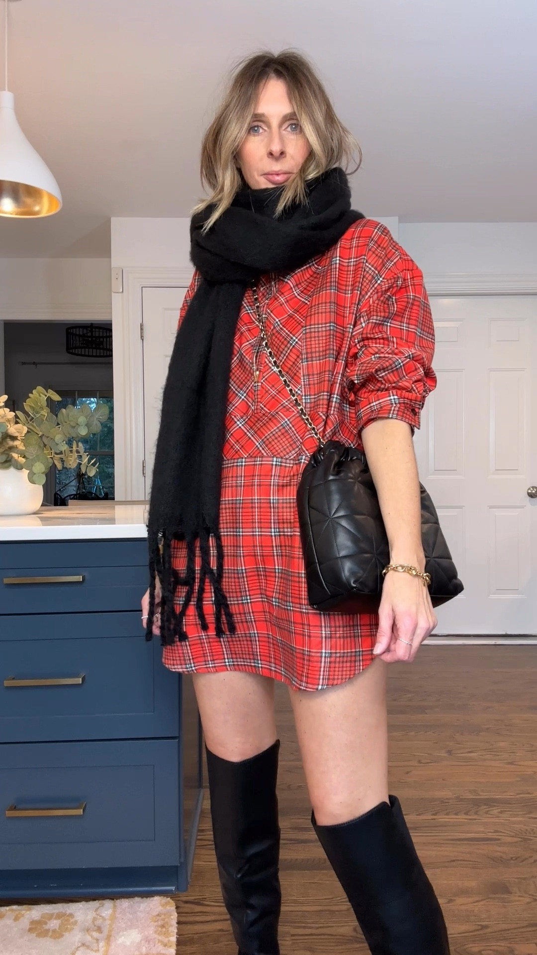 this amazon dress. the effortless cool shape got me. wearing the medium. ❤️

** a few things i want to make clear! this dress is pretty short. i’m 5’7 and can just get away with it! it’s also not cotton or flannel material.**



#effortlessstyle #styleover40 #ltkfindsunder100 #ltkover40 #ltksalealert

effortless style + daily outfit inspo for over 40s.

holiday outfit, holiday dress, plaid dress, style over 40, amazon dress

#LTKOver40 #LTKHoliday #LTKFindsUnder50