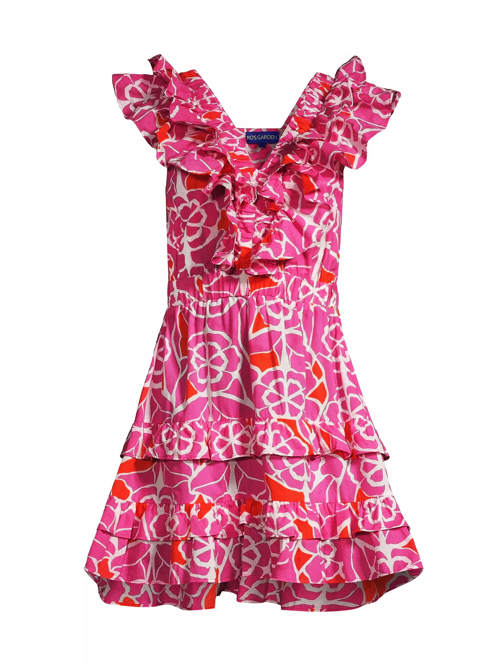 Dante Floral Cotton Frill Minidress | Saks Fifth Avenue