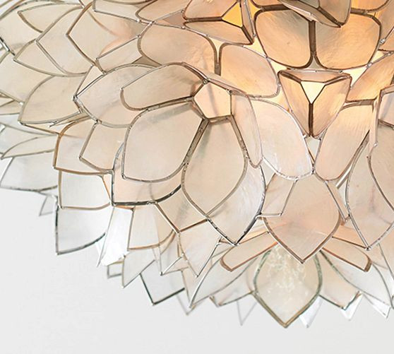 Capiz Flush Mount (15"-23") | Pottery Barn (US)