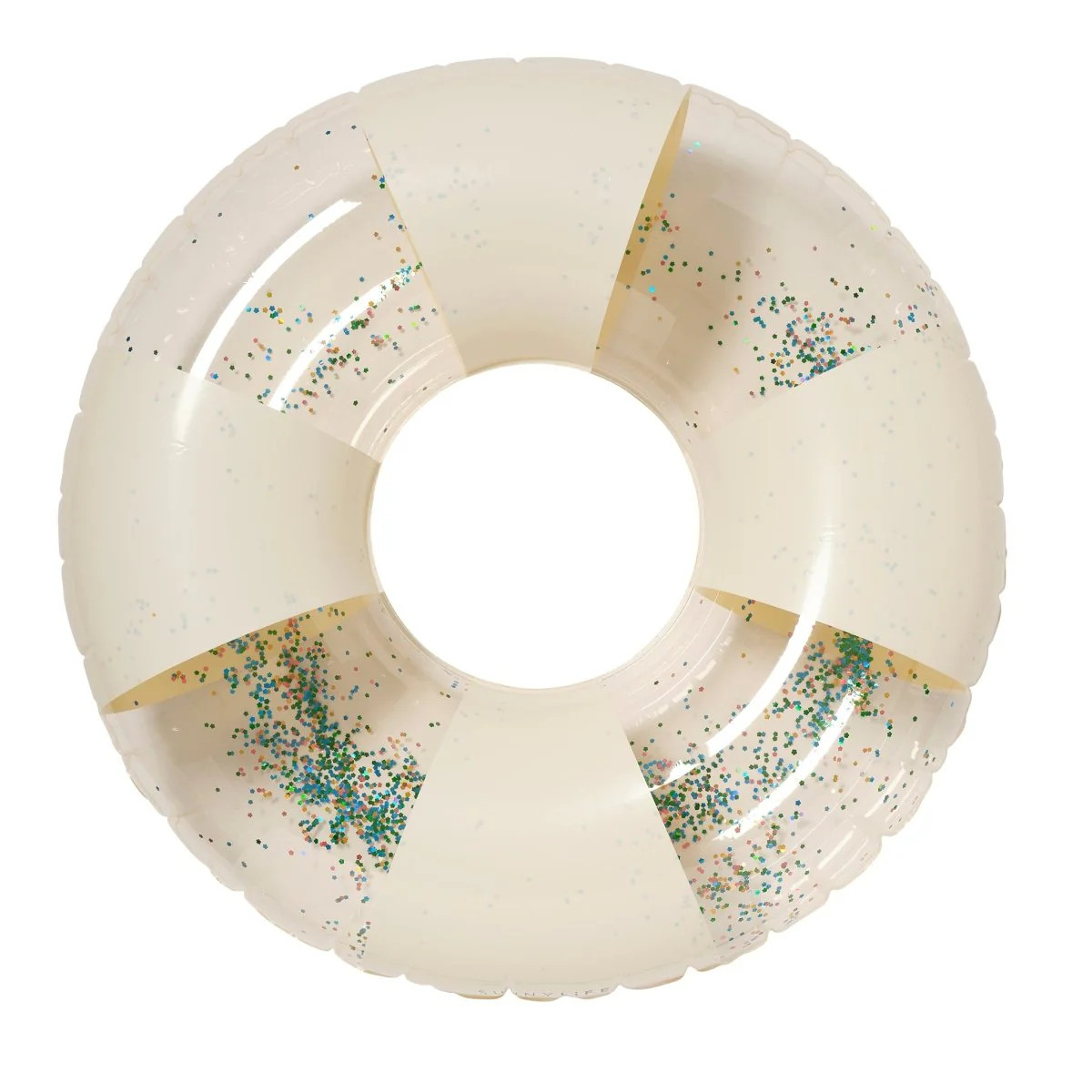 Tube Pool Ring - Cotton Candy Glitter | SUNNYLIFE US
