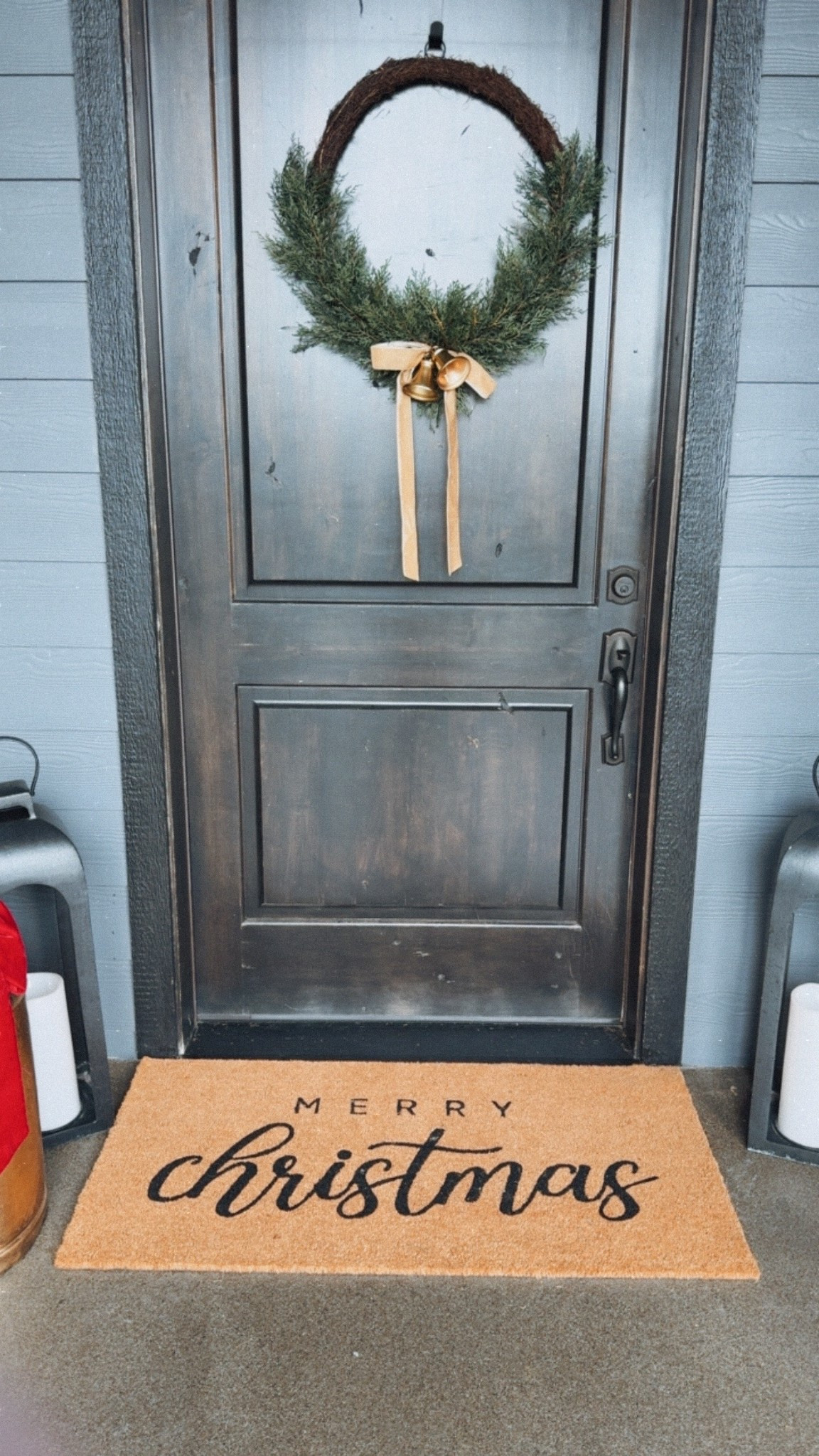 This Christmas rug is Amazon giving Pottery Barn vibes.
Christmas wreath is last years but linked a few similar. 

#LTKSeasonal #LTKHome #LTKHoliday