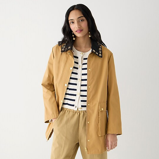 Collection barn jacket with embellished collar | J. Crew US