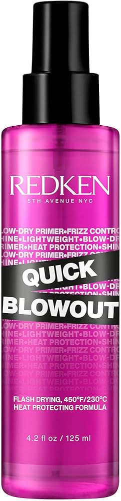 Redken Quick Blowout Heat Protection Spray | Blow Dry Primer Reduces Styling Time | Smooths & Add... | Amazon (US)
