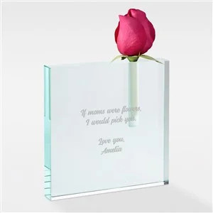 Engraved Message Glass Bud Vase for Mom | Things Remembered