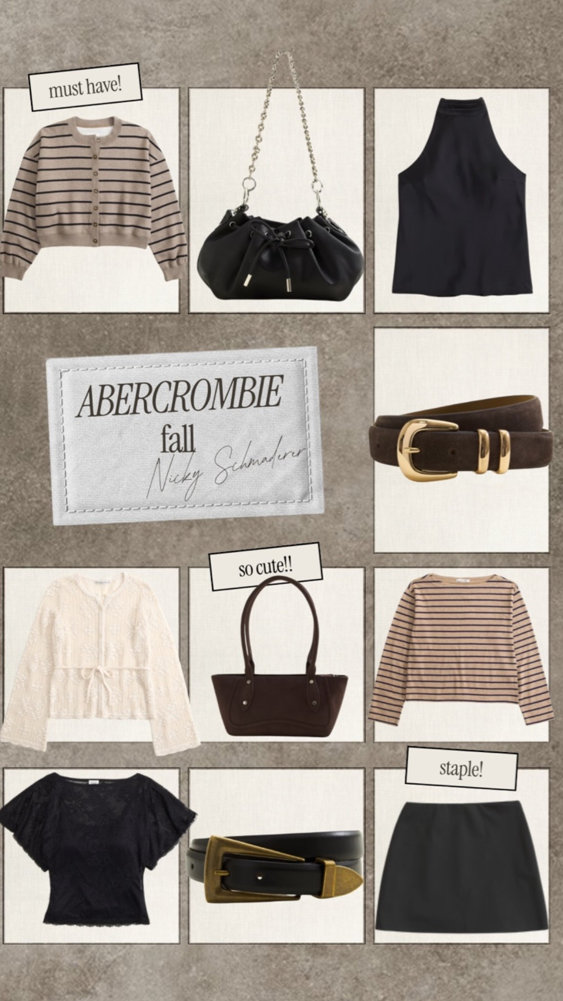 @abercrombie FALL FASHION FINDS // staple tops and accessories

#LTKootd #LTKSeasonal #LTKSaleAlert