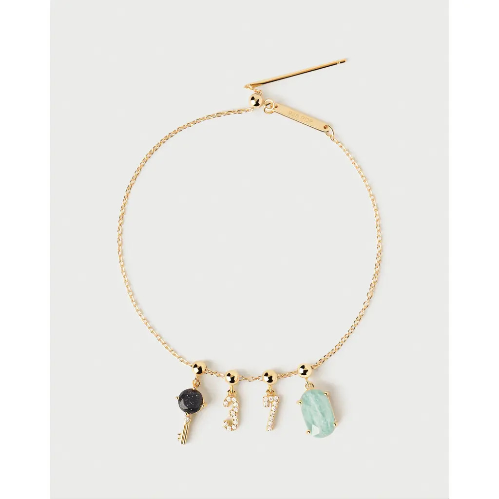 PDPAOLA Charms Chain Bracelet in Onyx at Nordstrom | Nordstrom